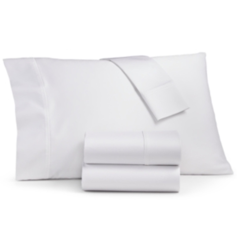 Ashford Solid 1500 Thread Count 4 Pc. Sheet Set, Full - White